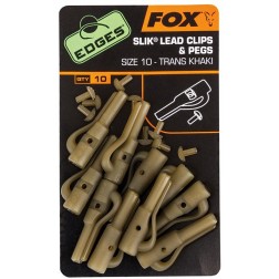 Fox Edges Size 10 Slik Lead Clip + Pegs CAC479