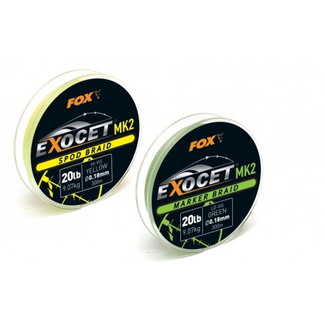 Fox Exocet® MK2 Spod 0.18mm/20lb x300m Yellow CBL013