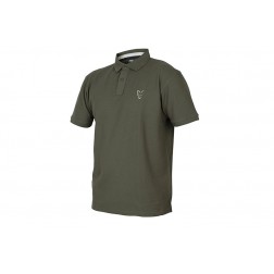 Fox Collection Green & Silver Polo Shirt L CCL081