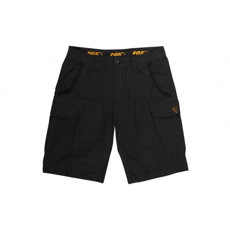 Fox Collection Black & Orange Combat Shorts S CCL139