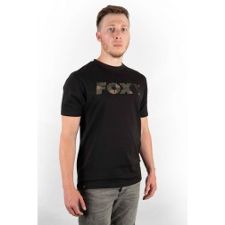 Fox Black/Camo Chest Print T-Shirt S CFX019