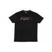 Fox Black/Camo Chest Print T-Shirt CFX019