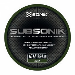 Sonik Subsonik Mono Line Green 0,31mm/1200m RC0002