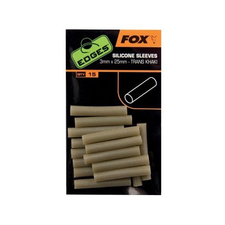 Fox Edges Silicone sleeves 3mm x 25mm 15szt.